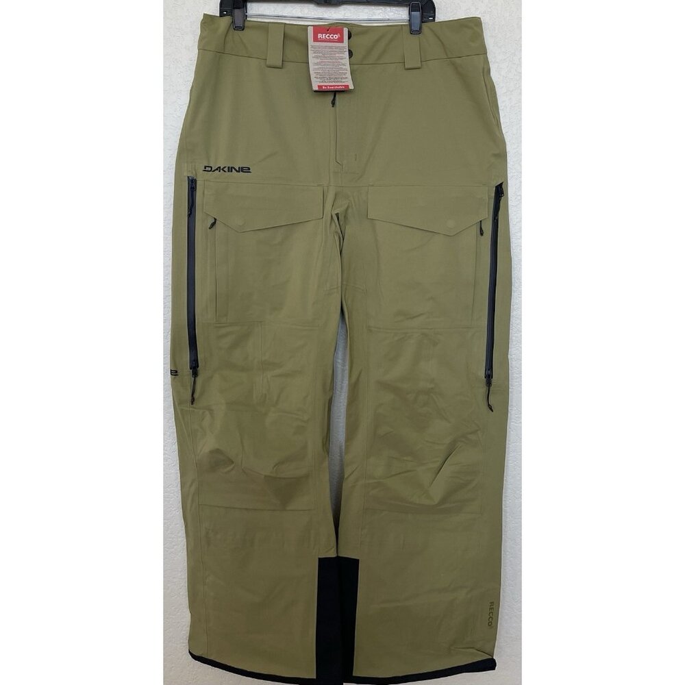 Dakine Ski Snow Pants Men's Size Large Sender‎ Stretch 3L Snowboard Recco Green